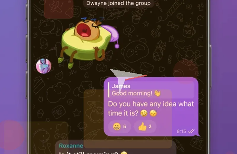 快速消息功能示意图